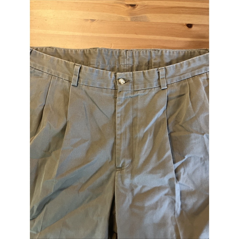 Bills Khakis Pants Mens Size 40 Tan Pleated Made In USA Classic Fit Preppy Golf